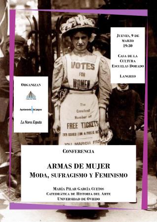 Cartel conferencia Armas de mujer