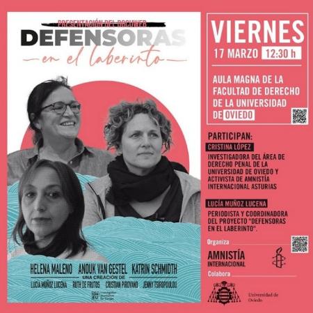 Proyección del documental "Defensoras en el laberinto"